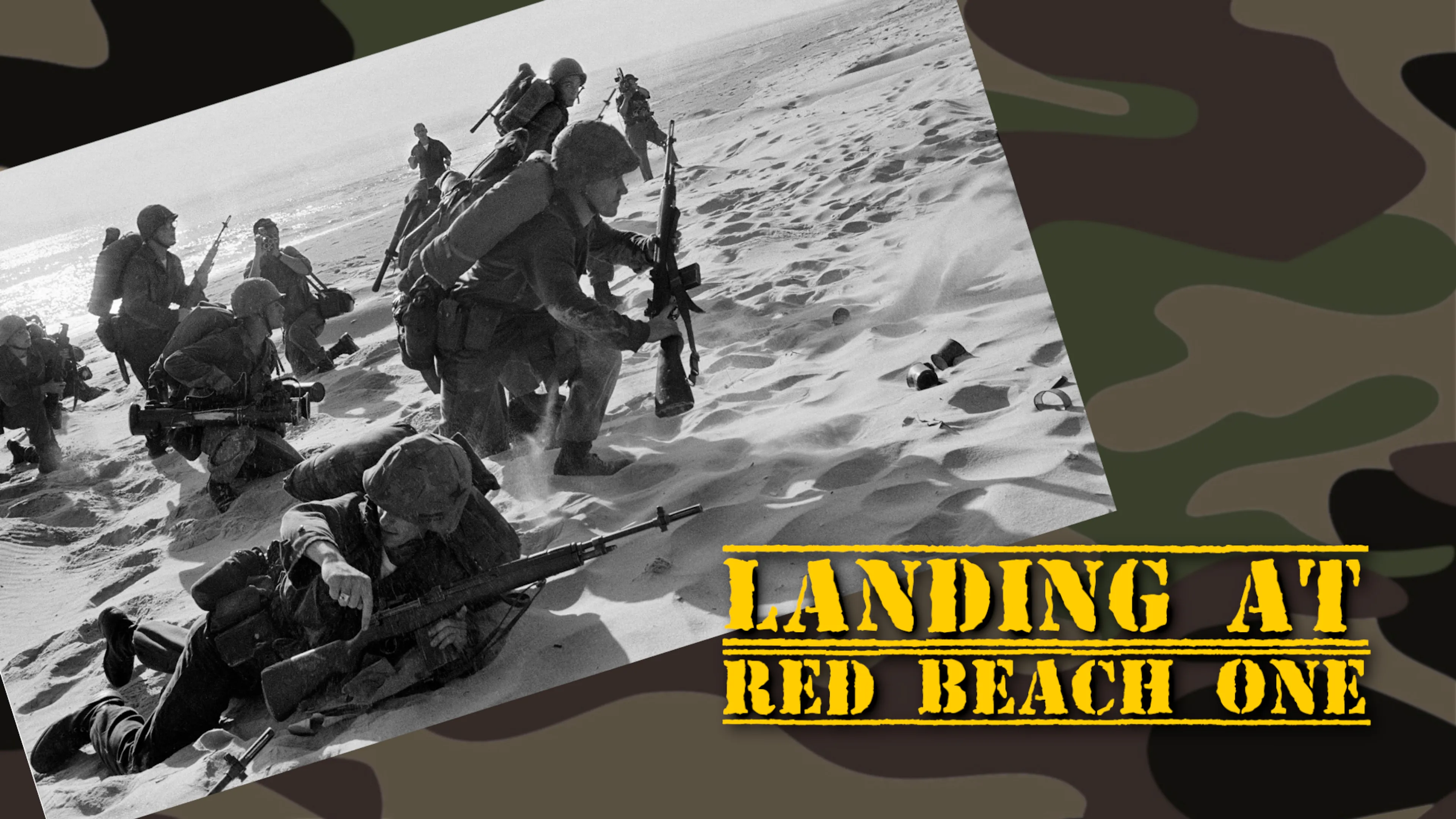Landing at Red Beach One poster